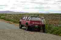 Arvid und unser Nissan-Pick-Up in der Pampa